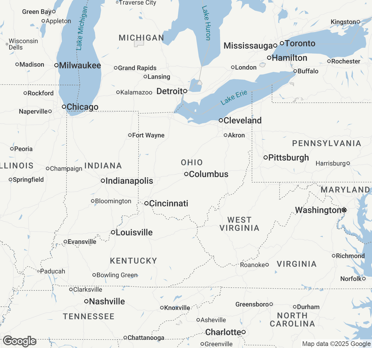 Map of Columbus